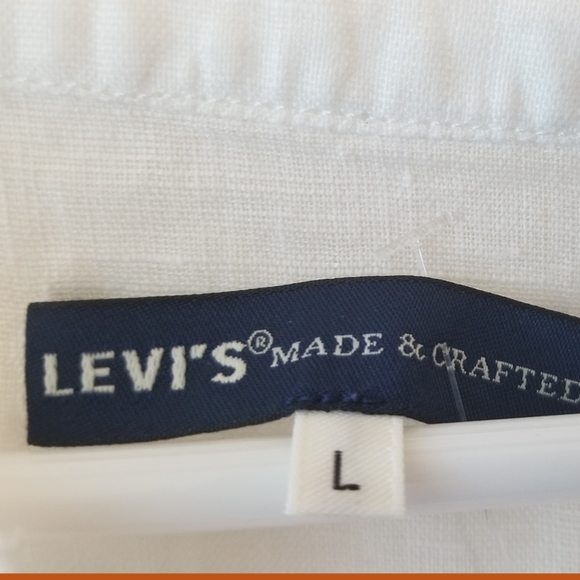 Levi's Made & Crafted White Linen Boho Midi Dre… - Picture 3 of 8